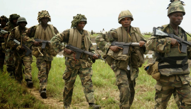 Photo of Nigeria Military Troop